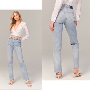 Abercrombie 90s high rise straight leg jeans